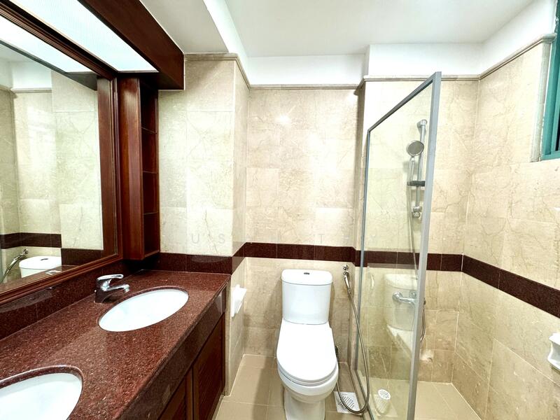 Master bathroom with standing shower
