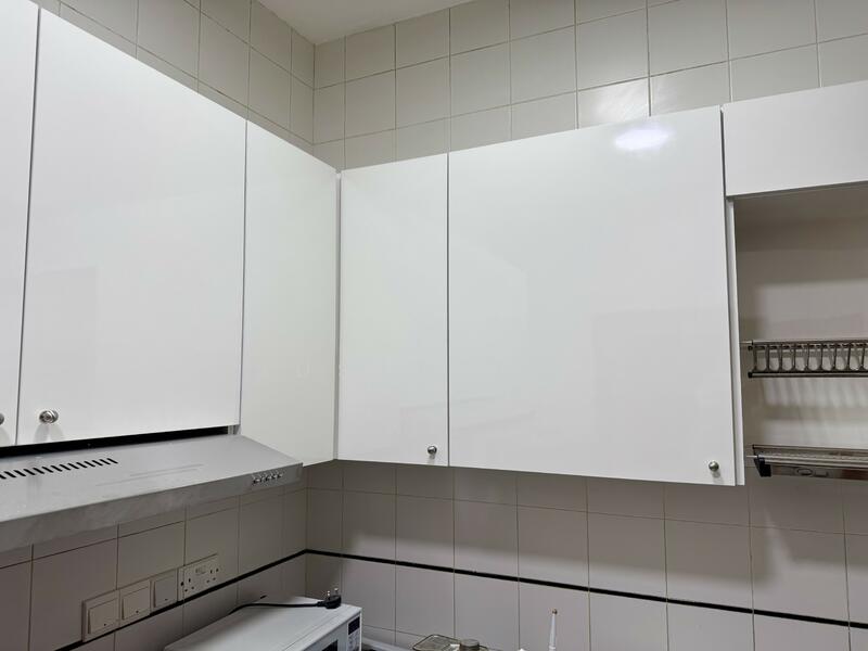 Kitchen with newly fitted cabinets and appliances