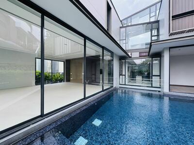 For Sale - Freehold & Brand New Bungalow with Lift & Pool, Basement with nature lights & entertainment hall