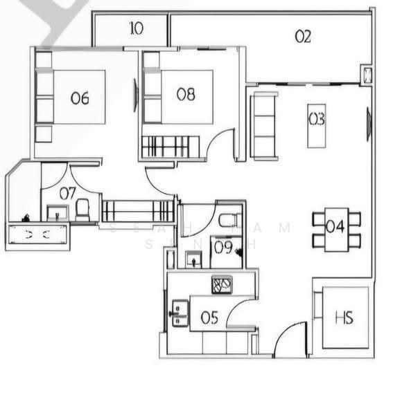 Village @ Pasir Panjang, 417 Pasir Panjang Road, Buona Vista / West Coast / Clementi New Town, 2 Bedrooms, 829 sqft, Condominium For Rent, by Seah Yam Sengh, 25434990 - PropertyGuru.com.sg