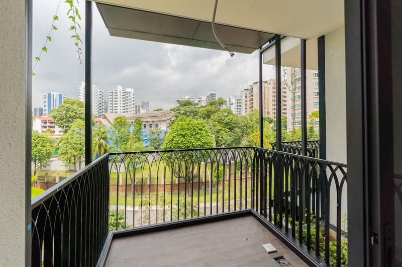 Jervois Mansion Condominium For Sale at S$ 2,080,000 | PropertyGuru Singapore - Balcony with Greenery View #PropertyPartners