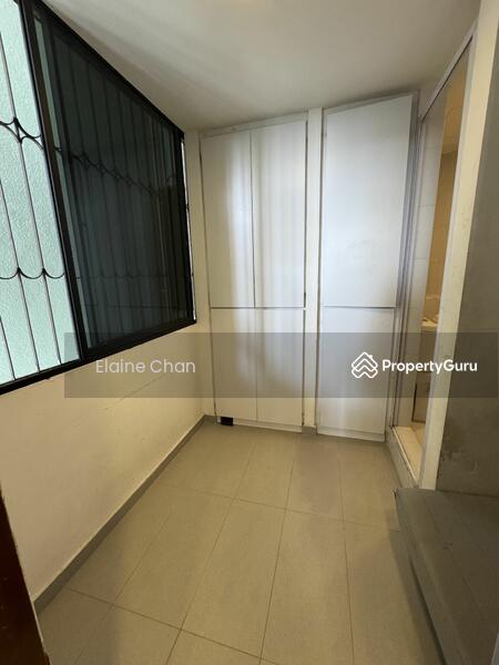 Helper room is well ventilated with attached bathroom 