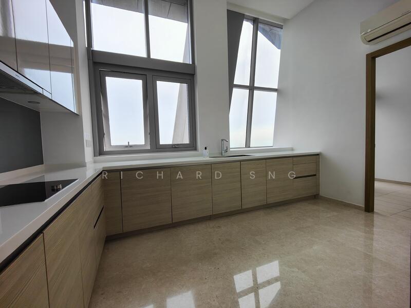 V ON SHENTON PENTHOUSE 7255SQFT SEA VIEW FROM THE KITCHEN
