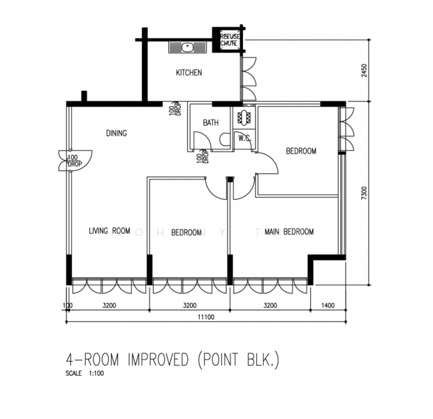 7 Tanjong Pagar Plaza, 7 Tanjong Pagar Plaza, 3 Bedrooms, 893 sqft, HDB Flat For Rent, by Johnny Tan, 25442812 - PropertyGuru.com.sg