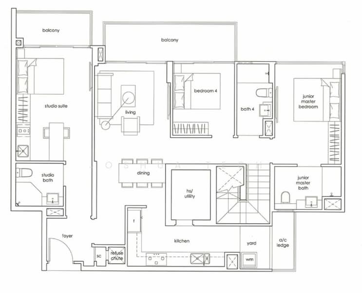Heron Bay, 61 Upper Serangoon View, 3 Bedrooms, 2,000 sqft, Executive Condominium For Rent, by Joshua Tech, 25451706 - PropertyGuru.com.sg