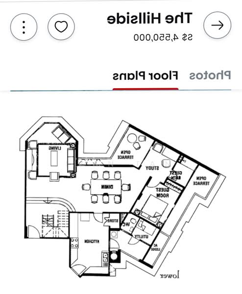 The Hillside, 343 Upper Bukit Timah Road, 5 Bedrooms, 2,842 sqft, Condominium For Sale, by Ivan Tan, 25454217 - Lower Floor - PropertyGuru.com.sg