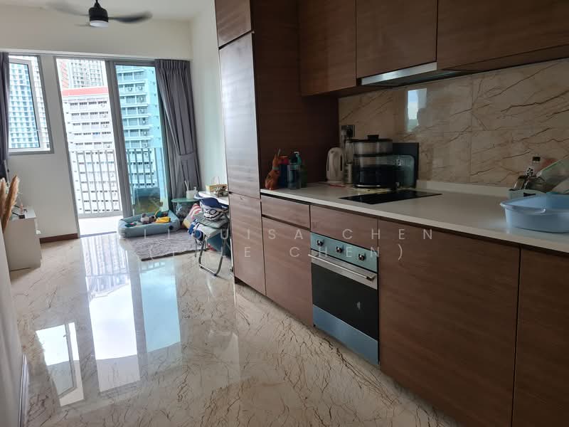 Queens Peak, 1 Dundee Road, 1 Bedroom, 441 sqft, Condominium For Rent, by Ellouisa Chen (Elle Chen), 25458909 - Kitchen - PropertyGuru.com.sg