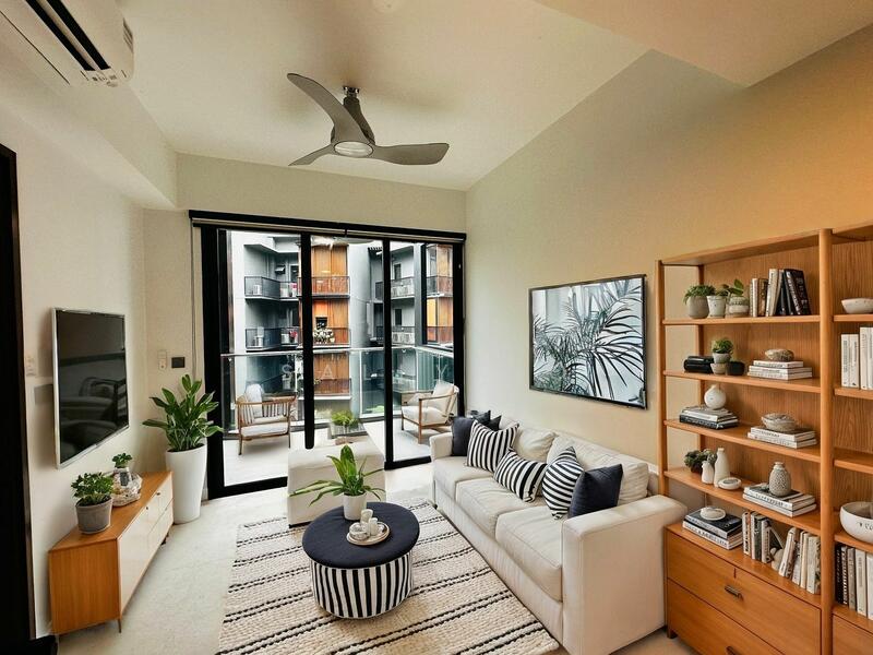 The furniture is for illustrations purposes. Not actual furniture provided.