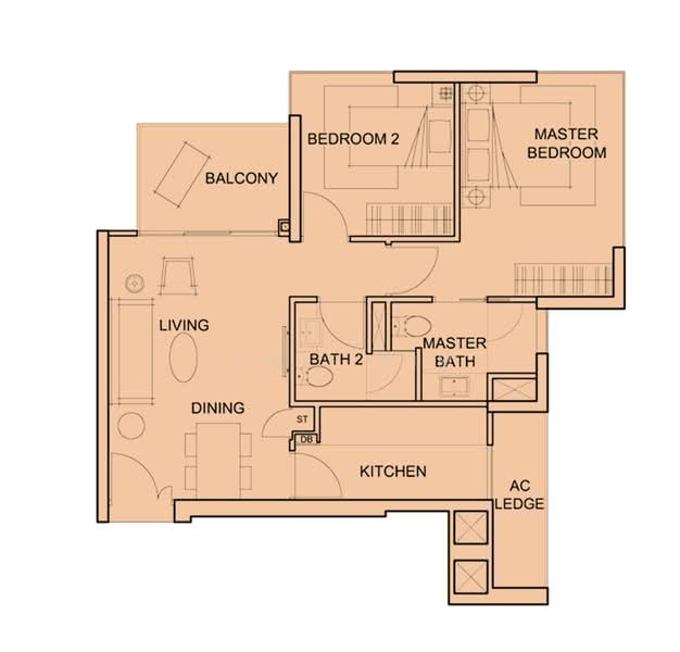 Foresque Residences, 101 Petir Road, 2 Bedrooms, 710 sqft, Condominium For Rent, by Jamie Sim, 25461303 - PropertyGuru.com.sg