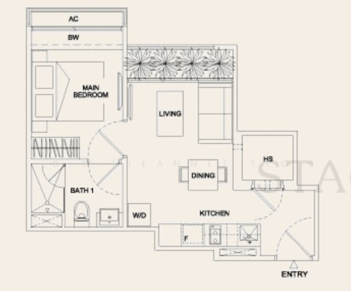 Regent Residences, 1091 Serangoon Road, 1 Bedroom, 409 sqft, Apartment For Rent, by B.G.(Jeanne) Teo, 25462514 - PropertyGuru.com.sg