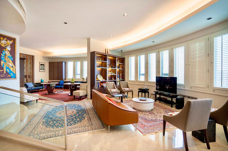 Spacious living room showcasing exceptional depth 