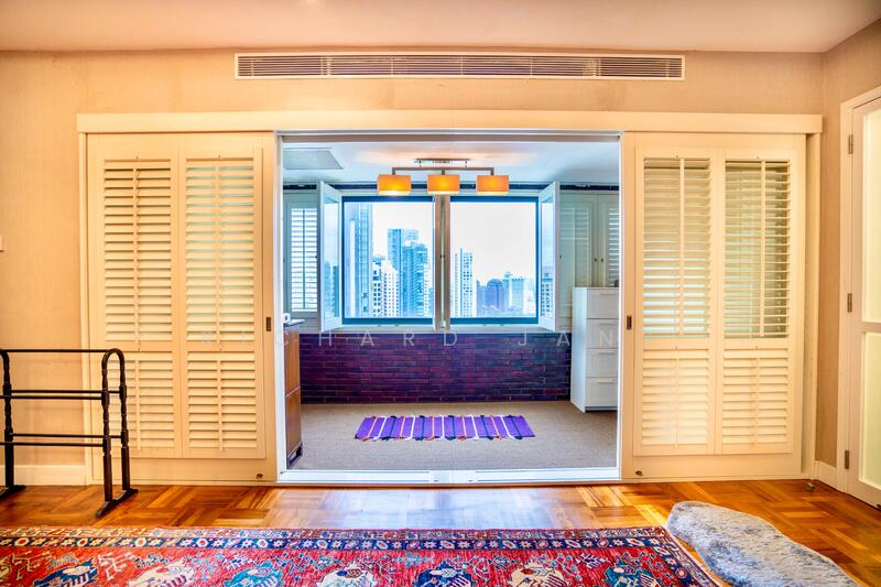 Fully enclosed master balcony — usable space, not wasted roof terrace