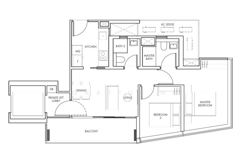 One Draycott, 1 Draycott Park, 2 Bedrooms, 797 sqft, Condominium For Rent, by Ignatius Ng, 25467374 - PropertyGuru.com.sg