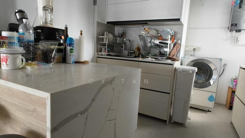 Open-plan kitchen