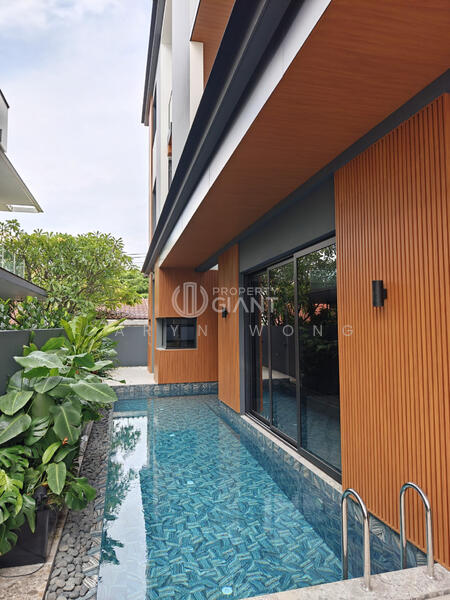 For Sale - ❤️GIANT⚡️10,000sqft Brand-New Semi-D with Pool & Lift. Walk to MRT!