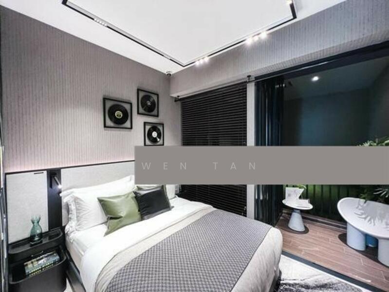 Master bedroom with balcony