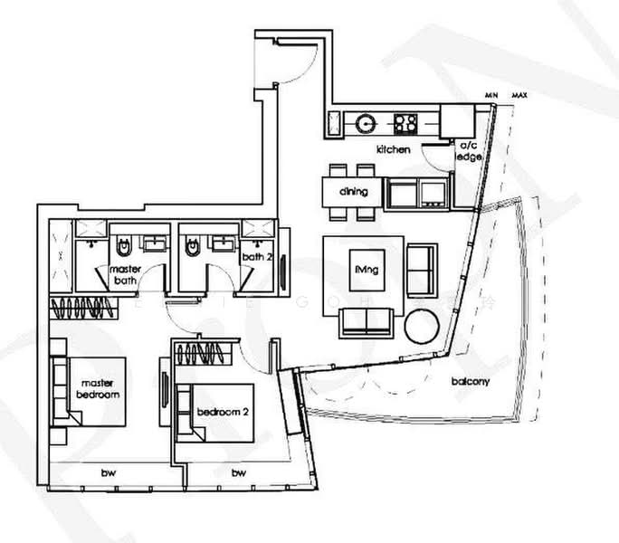 One Shenton, 1 Shenton Way, 2 Bedrooms, 1,141 sqft, Condominium For Rent, by Rennie Goh 吴蕊玲, 25485783 - PropertyGuru.com.sg