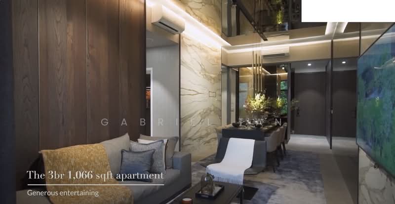Midtown Modern, 16 Tan Quee Lan Street, 3 Bedrooms, 1,066 sqft, Condominium For Sale, by Gabriel Tan, 25488401 - Living & Dining Area - PropertyGuru.com.sg