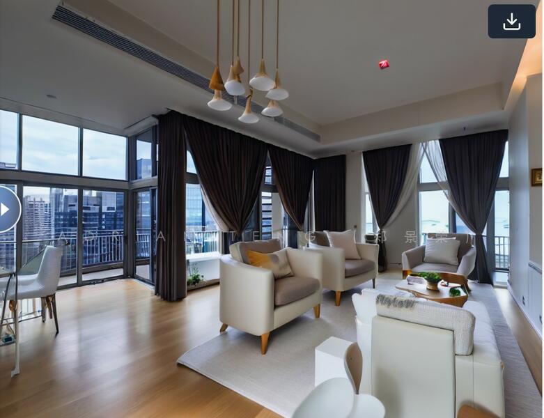 3D rendering of actual living room