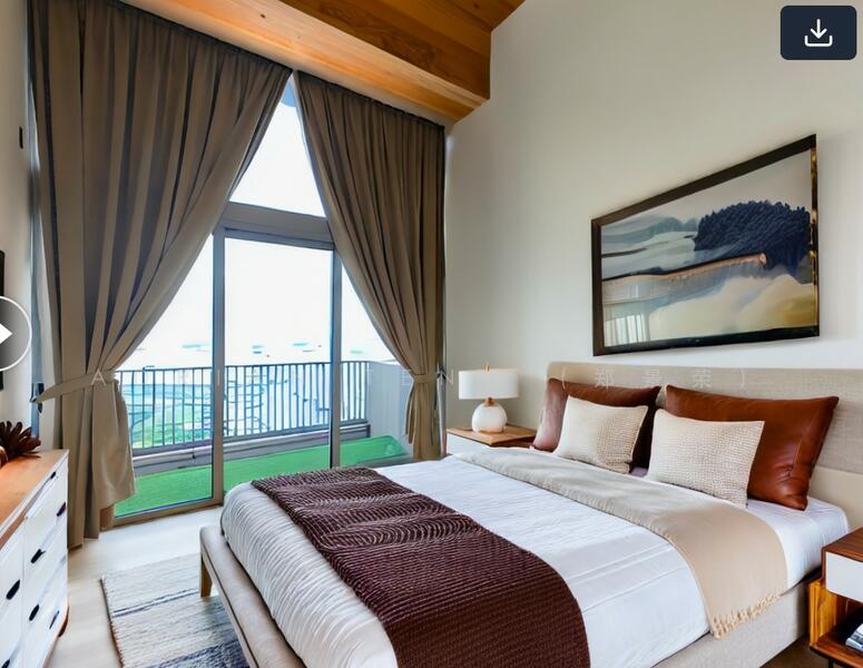 3D rendering of actual bedroom