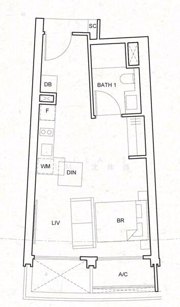 One Pearl Bank, 1 Pearl Bank, Studio, 431 sqft, Condominium For Rent, by Stella S Sim, 25492860 - PropertyGuru.com.sg