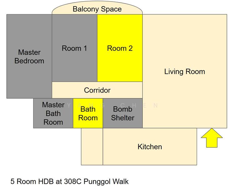 308C Punggol Walk, 308C Punggol Walk, Room Rental, 110 sqft, HDB Flat For Rent, by Yang Chen, 25492981 - PropertyGuru.com.sg