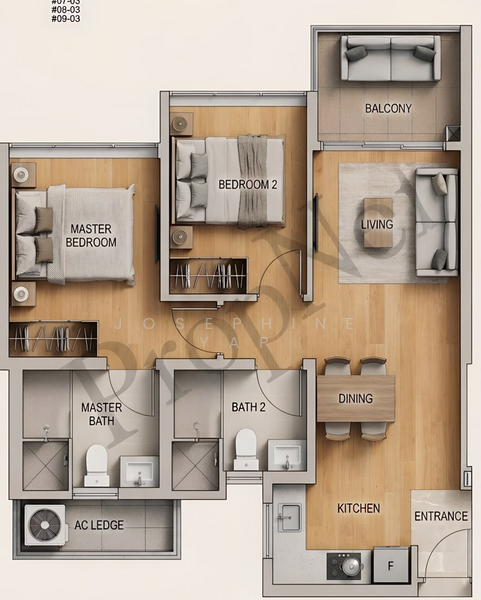 Myra, 9 Meyappa Chettiar Road, Macpherson / Potong Pasir, 2 Bedrooms, 700 sqft, Condominium For Sale, by Josephine Yap, 25497240 - PropertyGuru.com.sg