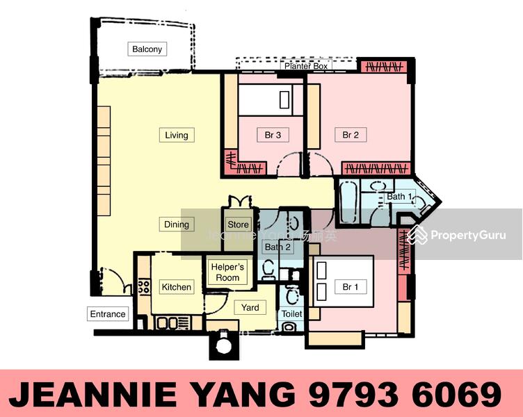 3 bedroom for sales D21, 999 years, Pei Hwa 1Km Condo, Bukit Timah Primary 2km Condo