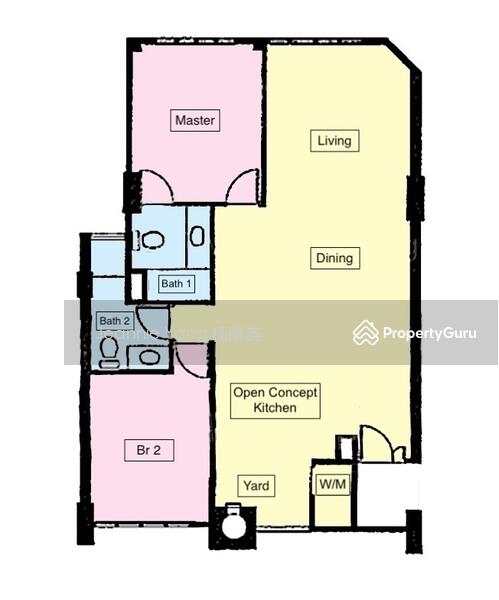 2 bedroom for sales D21, 999 years, Pei Hwa 1Km,MGS & Bukit Timah Primary 2km