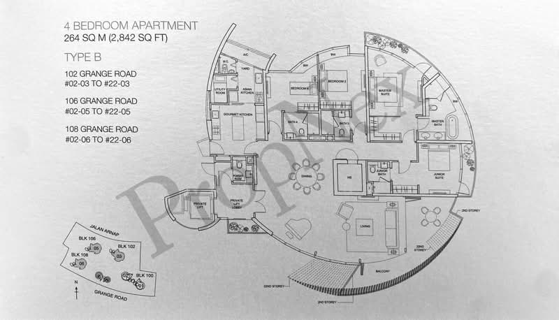 Cliveden at Grange, 106 Grange Road, Tanglin / Holland / Bukit Timah, 4 Bedrooms, 2,842 sqft, Condominium For Sale, by Sean Wong, 25499337 - PropertyGuru.com.sg