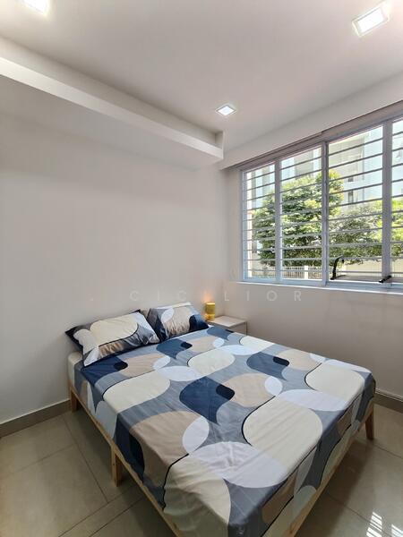 Queen sized bed