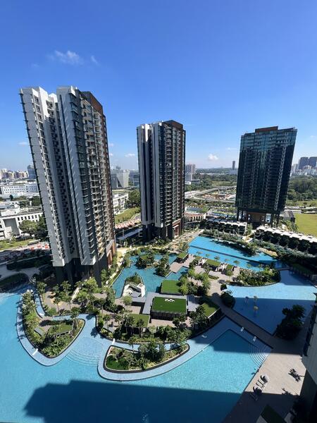 view from balcony