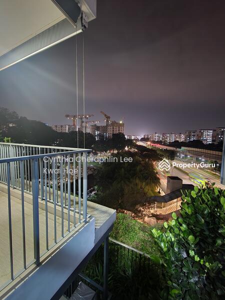 Balcony with the evening view 