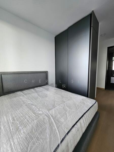 Bed frame and mattresses provided by LL