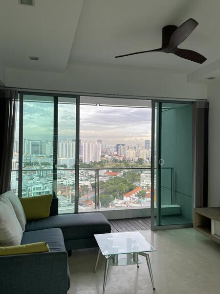 Ceiling fan in living room