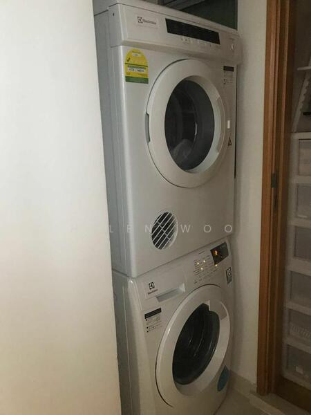 Washing machine and Dryer in yard area