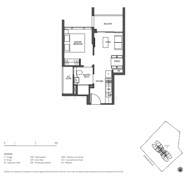 Pullman Residences, 18 Dunearn Road, 1 Bedroom, 463 sqft, Condominium For Rent, by Ray Gin 芮儆, 25506487 - PropertyGuru.com.sg