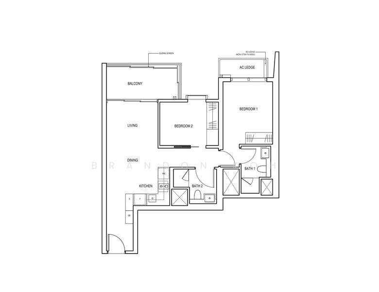 Midtown Bay, 122 Beach Road, 2 Bedrooms, 732 sqft, Condominium For Sale, by Brandon Koh, 25510551 - PropertyGuru.com.sg