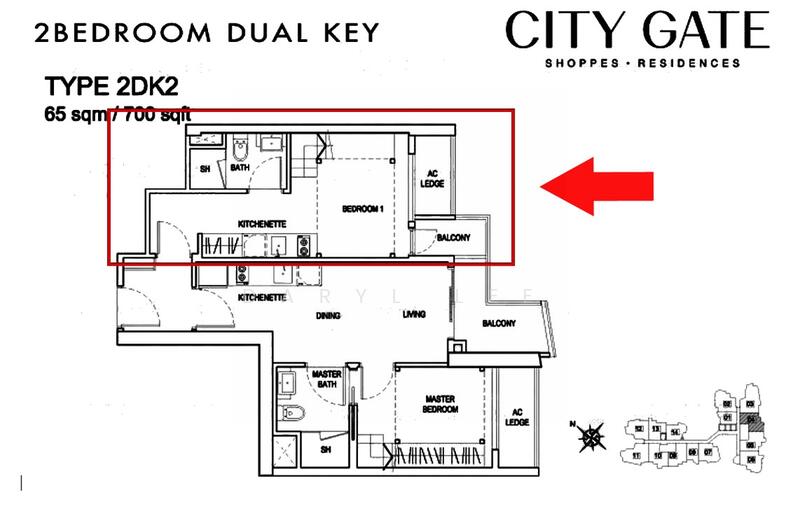 City Gate, 371 Beach Road, Room Rental, 250 sqft, Apartment For Rent, by Daryl Lee, 25511708 - PropertyGuru.com.sg