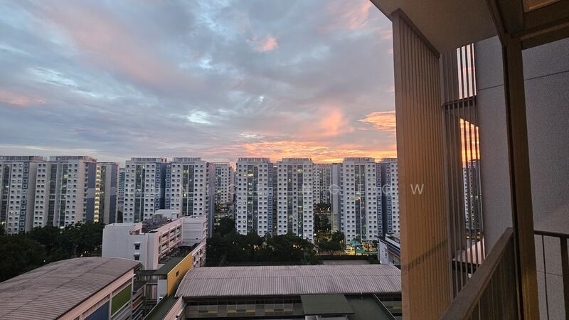 Balcony view - beautiful sunset