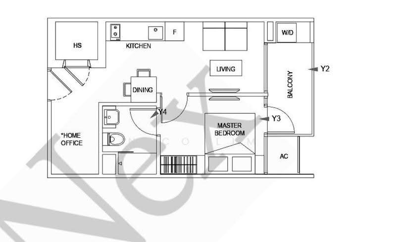 Guillemard Edge, 38 Lorong 30 Geylang, Eunos / Geylang / Paya Lebar, 2 Bedrooms, 441 sqft, Condominium For Rent, by Nico Lim, 25519760 - PropertyGuru.com.sg