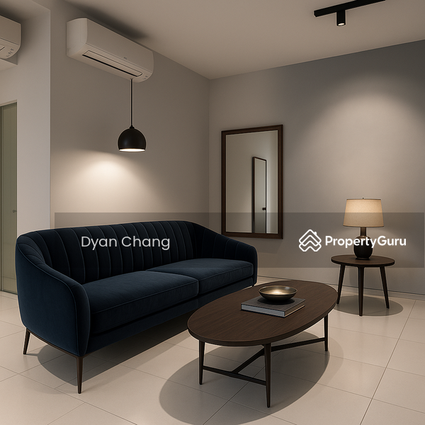 Living Room - digitally staged