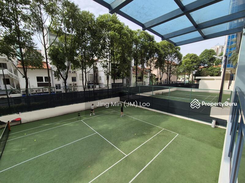2 full sized tennis courts