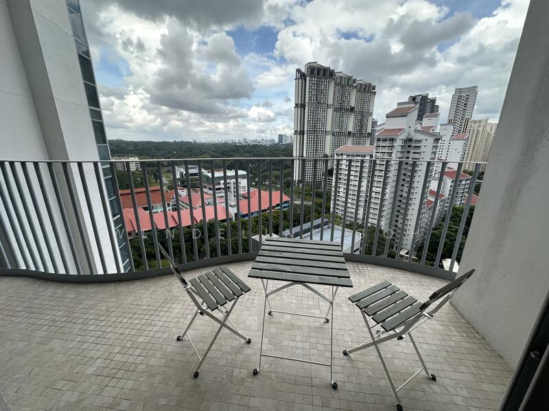 Queens Peak, 3 Dundee Road, 2 Bedrooms, 775 sqft, Condominium For Rent, by Wendeline Goh, 25526566 - Balcony - PropertyGuru.com.sg