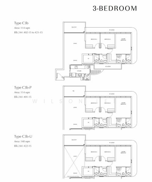 Chuan Park, 240 Lorong Chuan, Hougang / Punggol / Sengkang, 3 Bedrooms, 1,206 sqft, Condominium For Sale, by Wilson Lee, 25530386 - PropertyGuru.com.sg