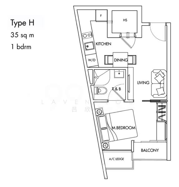 City Loft, 363 Race Course Road, 1 Bedroom, 377 sqft, Apartment For Rent, by Laven Loo 吕欣颐, 25532522 - PropertyGuru.com.sg