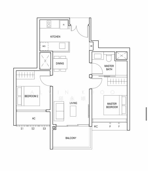 Penrose, 30 Sims Drive, 2 Bedrooms, 646 sqft, Condominium For Rent, by Alvin Khoo 邱永顺, 25534623 - PropertyGuru.com.sg