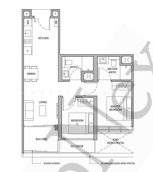Dairy Farm Residences, 12 Dairy Farm Lane, 2 Bedrooms, 710 sqft, Condominium For Sale, by Yvette Huang 黄俐银, 25534711 - PropertyGuru.com.sg