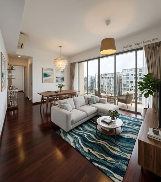 Sea Esta, 20 Pasir Ris Link, 3 Bedrooms, 1,711 sqft, Condominium For Sale, by Victoria Wu (吴梦倩), 25535810 - Living Room - PropertyGuru.com.sg