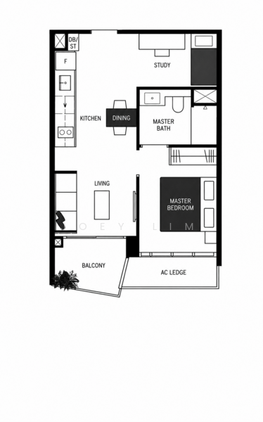 Lake Grande, 2 Jurong Lake Link, 1 Bedroom, 517 sqft, Condominium For Rent, by Joey Lim, 25535889 - PropertyGuru.com.sg